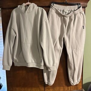 Comfrt Ash Gray Hoodie and Joggers Set